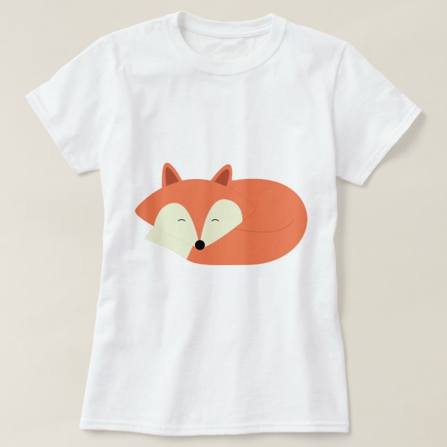 T-shirt Renard rouge endormi (Design devant)