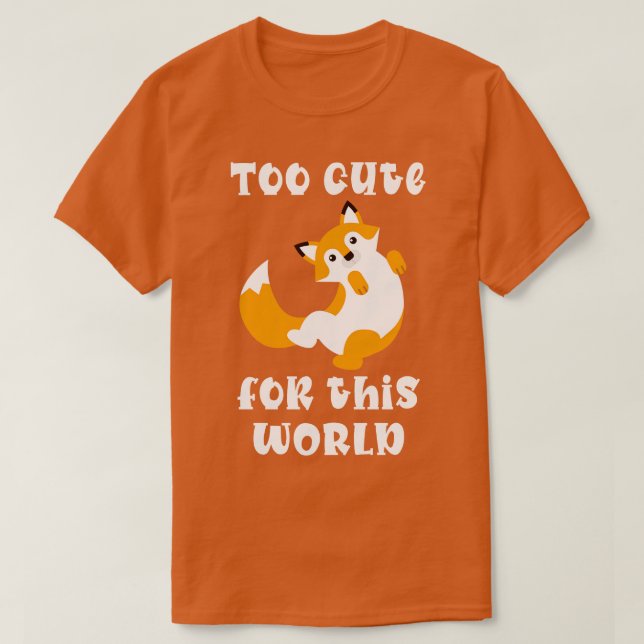 T-shirt Renard roux (Design devant)