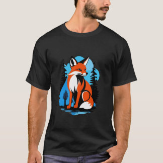 T-shirt Renard sauvage dans l'habitat naturel
