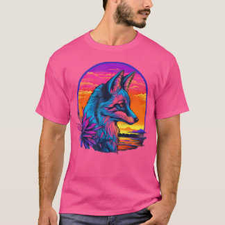 T-shirt Renard sunset