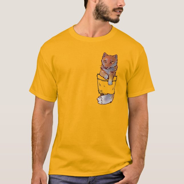 T-shirt Renard tibétain de Pocket Cute (Devant)