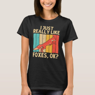 T-shirt Renard Vintage Pour Hommes Femmes Garçons Filles E