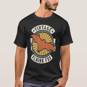T-shirt Renard volant Vintage Classic Retro 60s les années