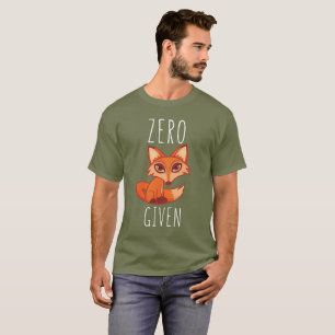 T-shirt Renard zéro donné