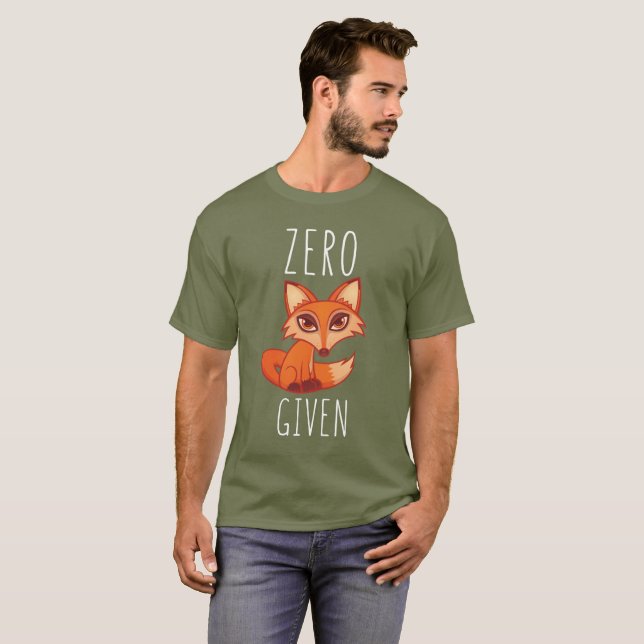T-shirt Renard zéro donné (Devant entier)