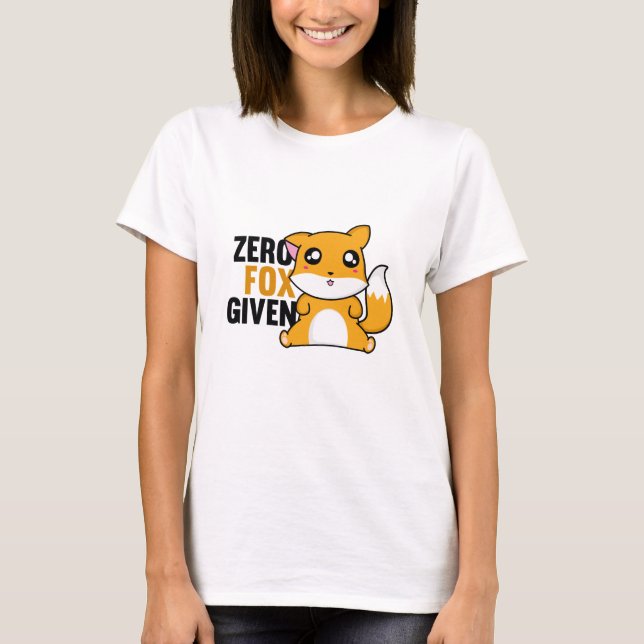 T-shirt Renard zéro donné (Devant)