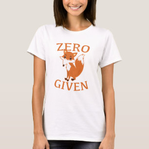 T-shirt Renard zéro donné