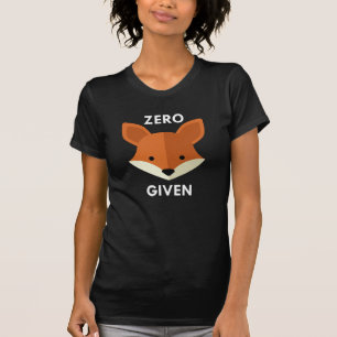 T-shirt Renard zéro donné
