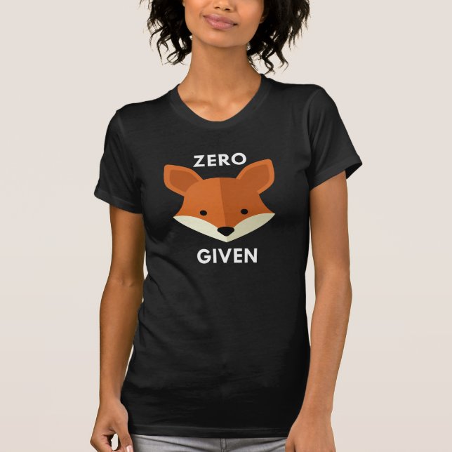 T-shirt Renard zéro donné (Devant)