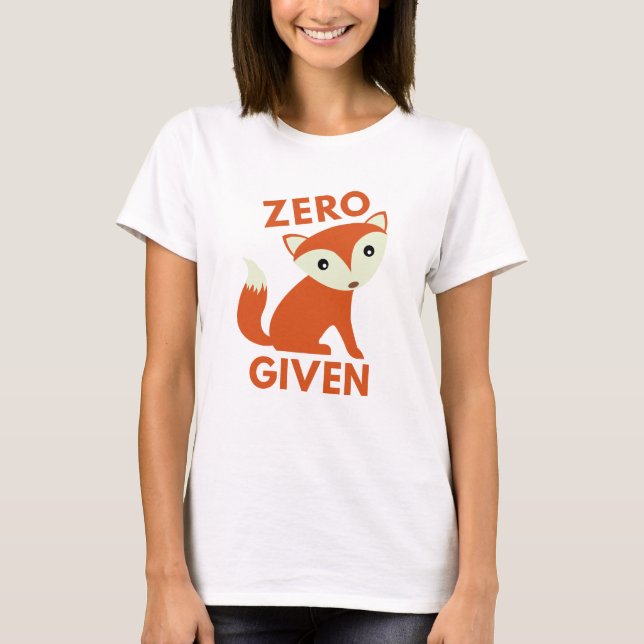 T-shirt Renard zéro donné (Devant)