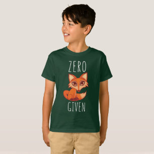 T-shirt Renard zéro donné