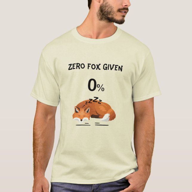 T-shirt Renard zéro donné (Devant)