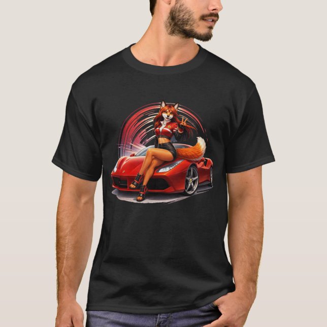 T-shirt Renarde de la rue Rosso (Devant)