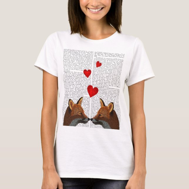 T-shirt Renards amoureux (Devant)