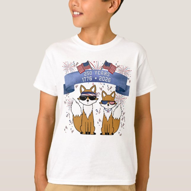 T-shirt Renards Cool du 250e Anniversaire (Devant)
