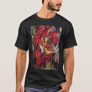 T-shirt Renards par Franz Marc, Art Cubiste Abstrait Vinta