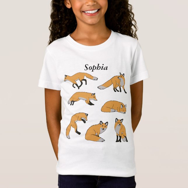 T-Shirt Renards roux (Devant)