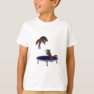 T-shirt renards trampolining