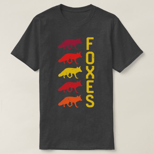 T-shirt Renards Vintages (Design devant)