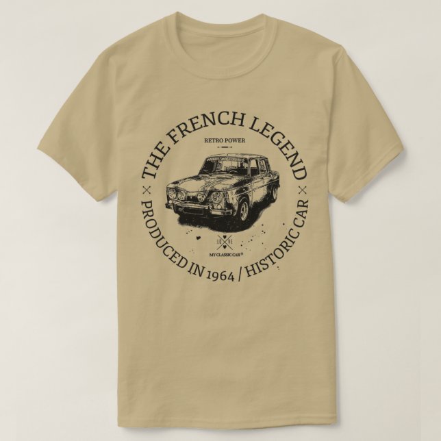 T-shirt Renault R8 Gordini (Design devant)