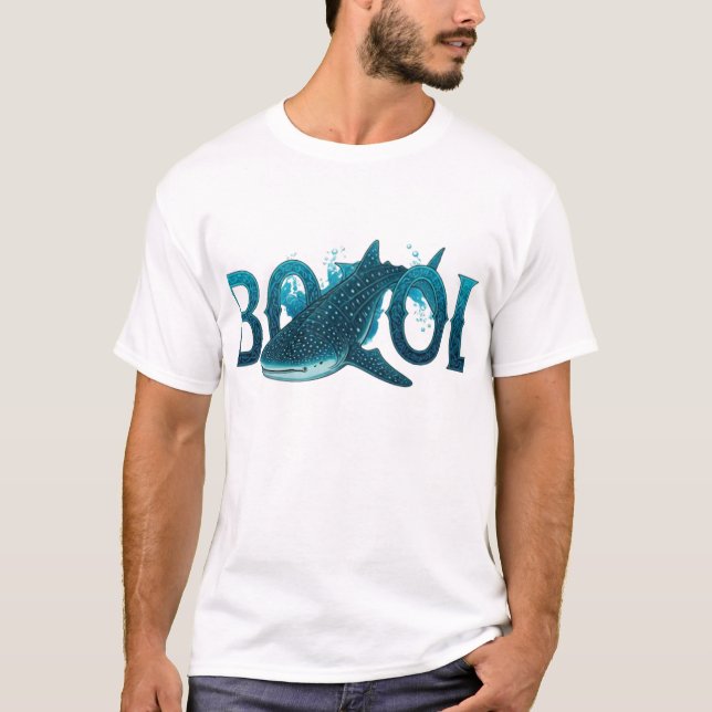 T-SHIRT RENCONTRE AVEC LE REQUIN BALEINE À BOHOL (Devant)