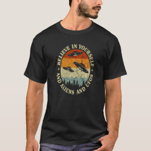 T-shirt Rencontre De L'Ufo Croyez En Vous-Même Ufos Aliens