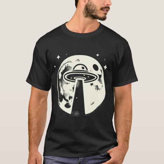 T-shirt Rencontre extraterrestre sur la Lune (Devant)
