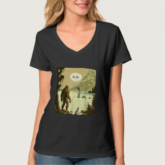 T-shirt Rencontre inattendue au lac - Yéti et Loch Ness