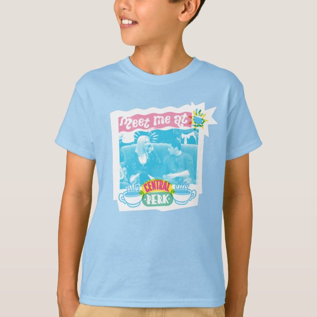 T-shirt Rencontre-moi au Central Perk Graphique Neon (Devant)