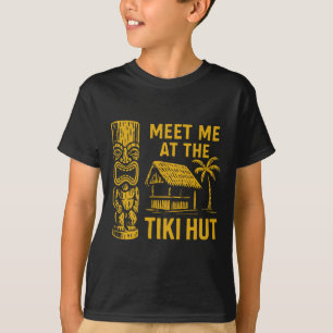 T-shirt Rencontre-moi au Tiki Hut Retro Luau Vacances Île