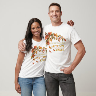 T-shirt Rencontre-moi sous les arbres automnaux Aquarelle