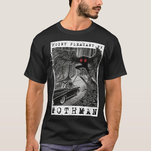 T-shirt Rencontre Mothman - 1966 Point Pleasant Original C (Devant)