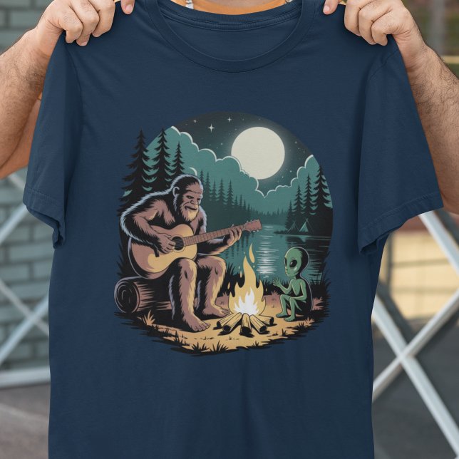 T-shirt Rencontre paranormale avec un cryptide alien Bigfo (Créateur téléchargé)