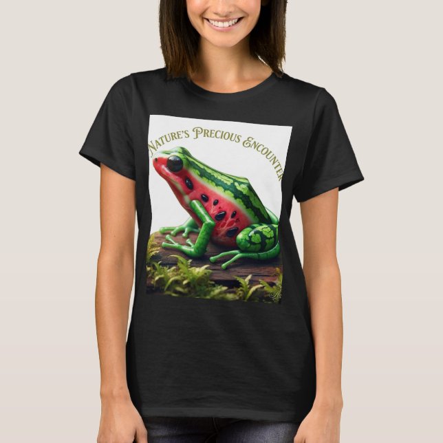 T-shirt Rencontre Précieuse de la Nature Grenouille Pastèq (Devant)
