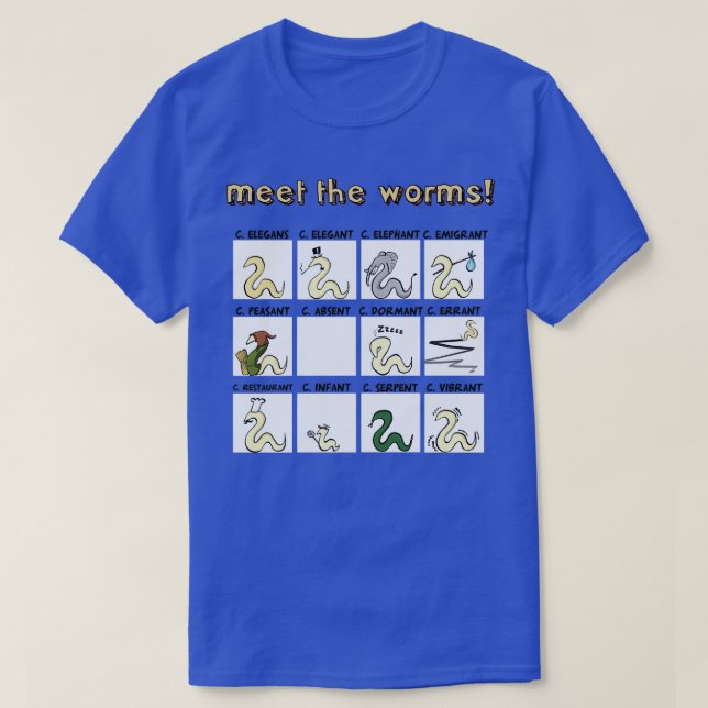 T-shirt rencontrer les vers (Design devant)