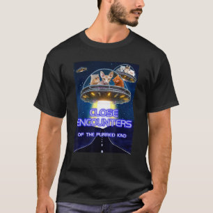 T-shirt Rencontres rapprochées de chats drôles de la sorte