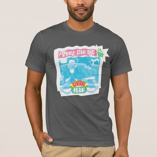 T-shirt Rencontrez-moi à Central Perk Neon Graphic (Devant)