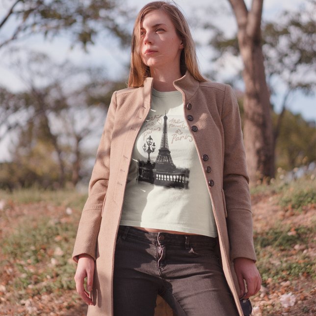 T-shirt Rencontrez-Moi À Paris Amoureux Romantiques Tour E (Créateur téléchargé)