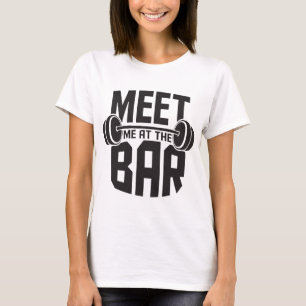 T-shirt Rencontrez-Moi Au Bar Drôle Entraînement Cross F