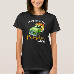 T-shirt Rencontrez-Moi Au Citrouille Patch Pickup Automne