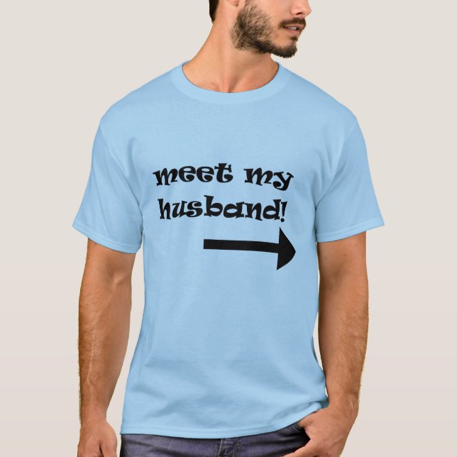 T-shirt Rencontrez mon mari - chemise de couples (Devant)