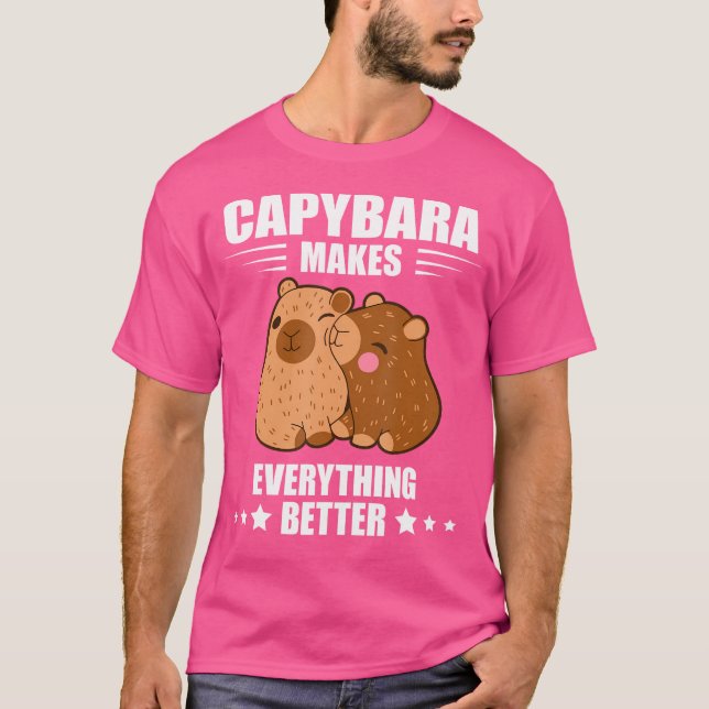 T-shirt Rend tout mieux Capybara Lover Funny Capyb (Devant)