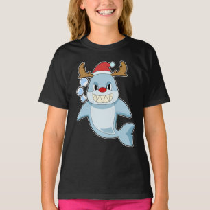 T-shirt Rendeer de Noël de requin