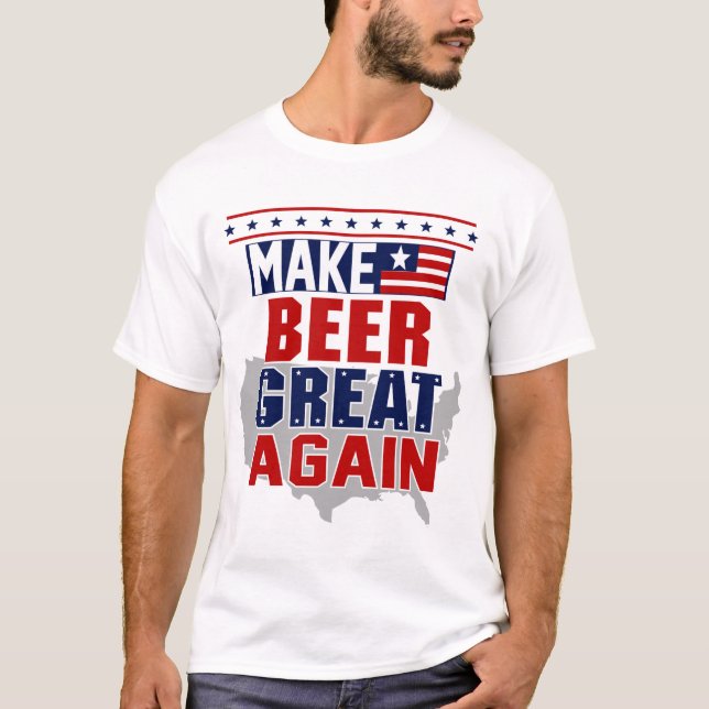 T-shirt Rendez la bière grande encore pour piquer (Devant)