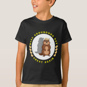 T-shirt Rendez la journée de la marmotte à nouveau géniale
