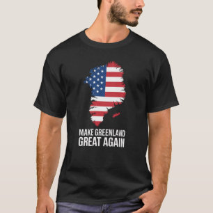 T-shirt Rendez le Groenland Grand à Nouveau Blague Mème Po