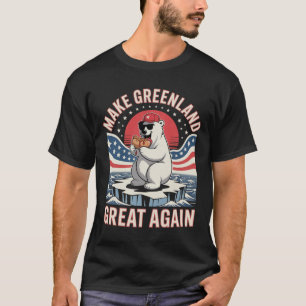 T-shirt Rendez le Groenland Grand Encore Drôle Ours Hot Do