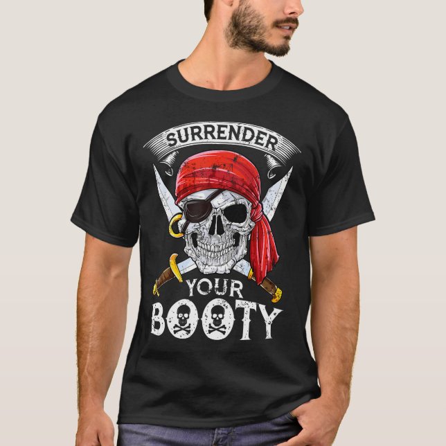 T-shirt Rendez votre crâne de pirate de cul drôle Jolly Ro (Devant)