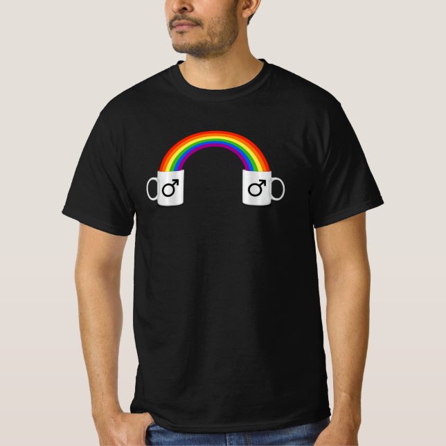 T-shirt Rendez-vous café gay (Devant)