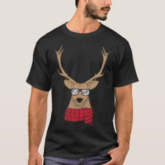 T-shirt Rendez-vous de Noël génial avec lunettes Cool